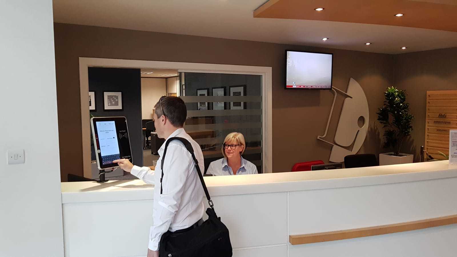 Leeds Innovation Centre front desk Leeds Innovation Centre front desk